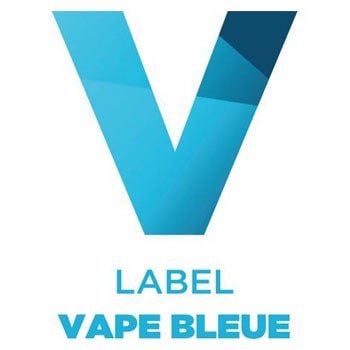 label vape bleue magasin e-cigarette